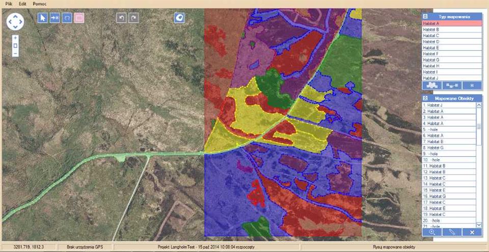 A multilingual mapping tool for habitats (Polish language version)
