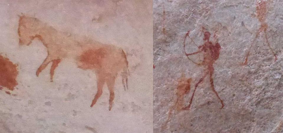 Cave paintings in the Cederberg, South Africa, ©Anatrack.com