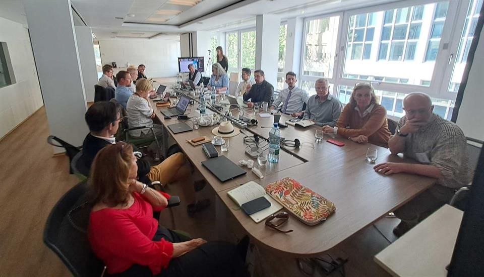 Our 18 members meeting in Brussels (with 15 online)
