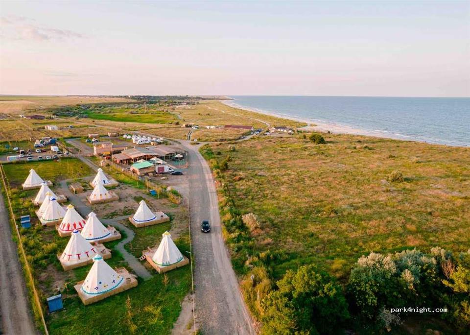 Human presence at Corbu's Black Sea beach in Romania