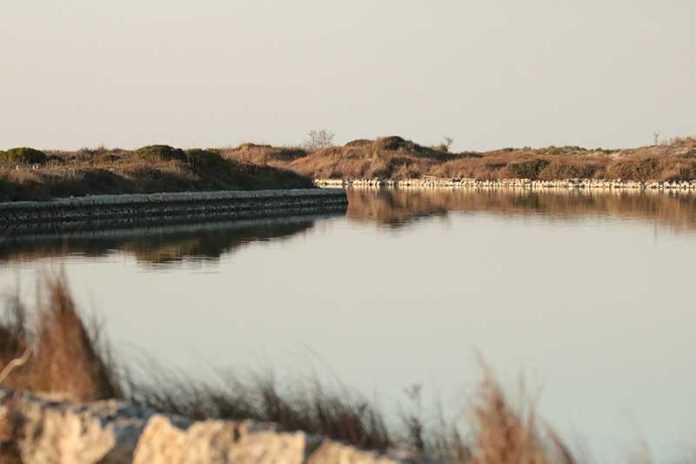 Uno scorcio della Laguna di Acquatina di Frigole